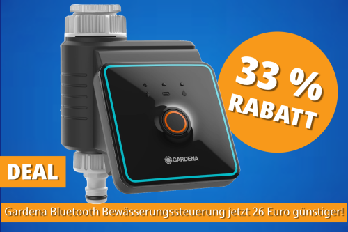 Gießen war gestern: Meistverkaufte Bewässerungssteuerung von Gardena mit App-Anbindung für nur 52,86 Euro