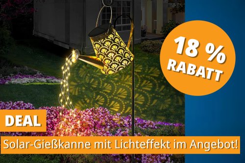 Frisch im Trend: Diese Solar-Gießkanne bringt Stimmung in den Garten – für nur 20 €