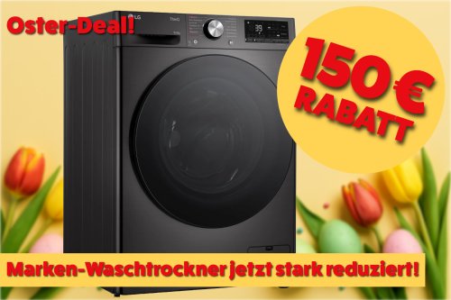 Meistverkaufter Waschtrockner bei Amazon: LG-Modell jetzt 150 € günstiger