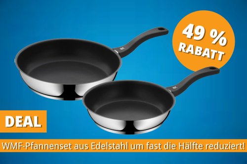 Premium-Pfannenset Devil von WMF kurze Zeit für die Hälfte – Sie zahlen 50 Euro