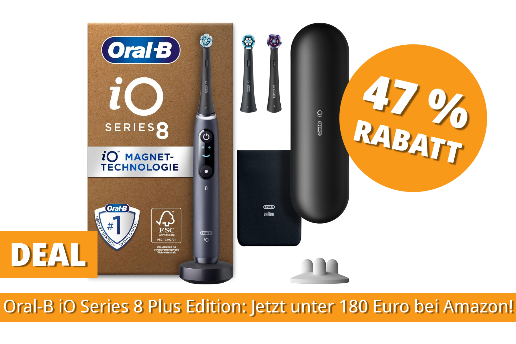 Die elektrische Zahnbürste Oral-B iO Series 8 Plus Edition ist jetzt so günstig wie an Black Friday