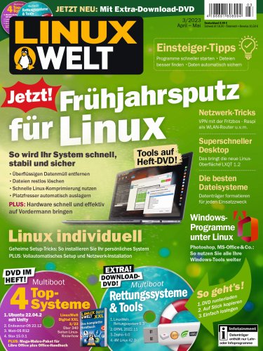 LinuxWelt 3/2023 am Kiosk: Frühjahrsputz für Linux