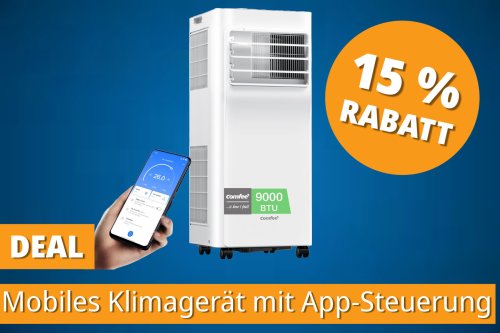 Sommerhitze adé: Leistungsstarke mobile Klimaanlage mit App-Steuerung jetzt im Amazon-Blitzangebot