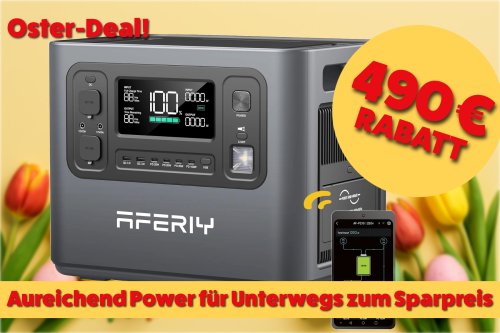 Strom für unterwegs: Hochleistungs-Powerstation mit 2048Wh aktuell um 490 € reduziert