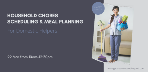 Household Chores Scheduling & Meal Planning | A Workshop For Domestic Helpers