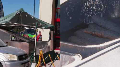 A Freak Bunnings Sausage Sizzle Disaster Has Left Two People In Hospital After Flames Erupted