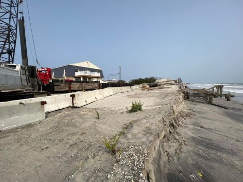 N.J. beach town scrambles to add emergency bulkhead as waves breach dunes