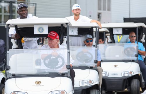 Donald Trump ripped for cheating at golf a day after claiming club title