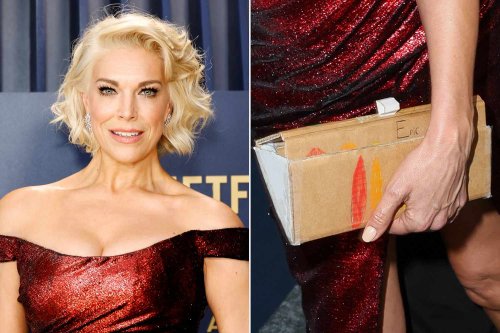 Hannah Waddingham's Daughter Made Her 2024 SAG Awards Purse Out of Cardboard: She 'Wanted to Contribute'