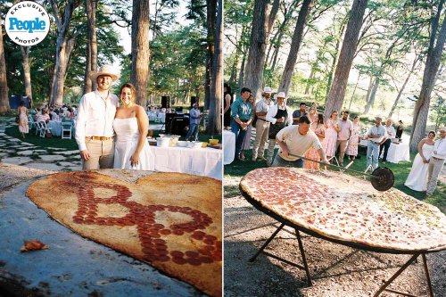 Bride and Groom Serve 'Giant' 8-Foot Pizza at Wedding: 'One of the Coolest Moments' (Exclusive)