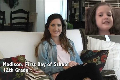 Dad Interviews Daughter on Her First Day of School Every Year and Releases Video as She Graduates