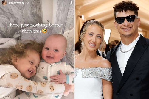 Brittany Mahomes Snaps Sweet Bedtime Cuddle Between Son Bronze And ...