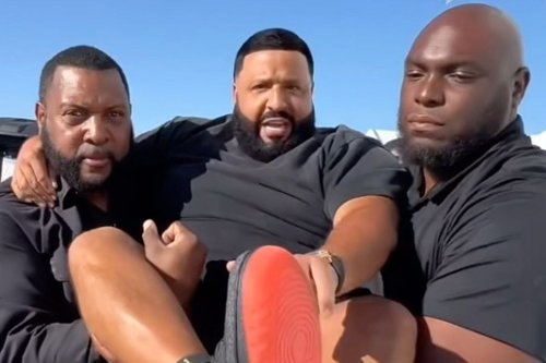 DJ Khaled Has Security Guards Carry Him from Car to Stage for Performance to Not 'Mess Up' His Air Jordans