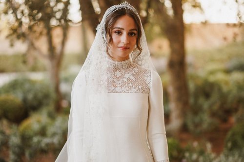 See Princess Iman of Jordan's 'Enchanting' Royal Wedding Gown Up Close in New Photos from Dior