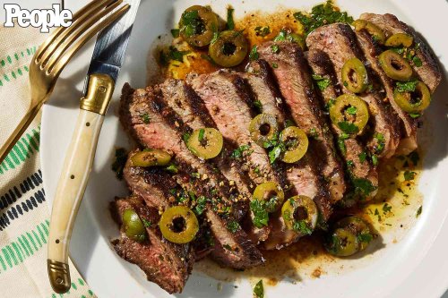 Kat Ashmore Pairs Steak with Olive and Parsley Sauce for a 'Restaurant-Quality Meal' at Home