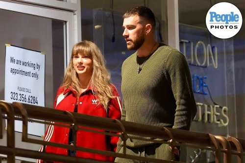 Taylor Swift Rocks Chiefs Red During Dinner Date with Travis Kelce at Sushi Restaurant in L.A.