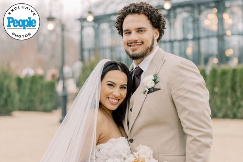 Atlanta Falcons' Bralen Trice Marries College Sweetheart Ariana Quinones in 'Modern Bridgerton' Wedding (Exclusive)