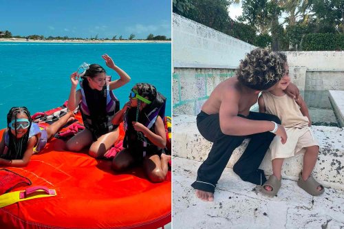 Kim Kardashian Shares Adorable Pictures of Her Kids and Their Cousins on Tropical Vacation: 'Beach Babies'
