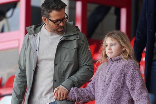 Ryan Reynolds Daughter James 8 Makes Rare Appearance At Weekend Wrexham Match With Dad 