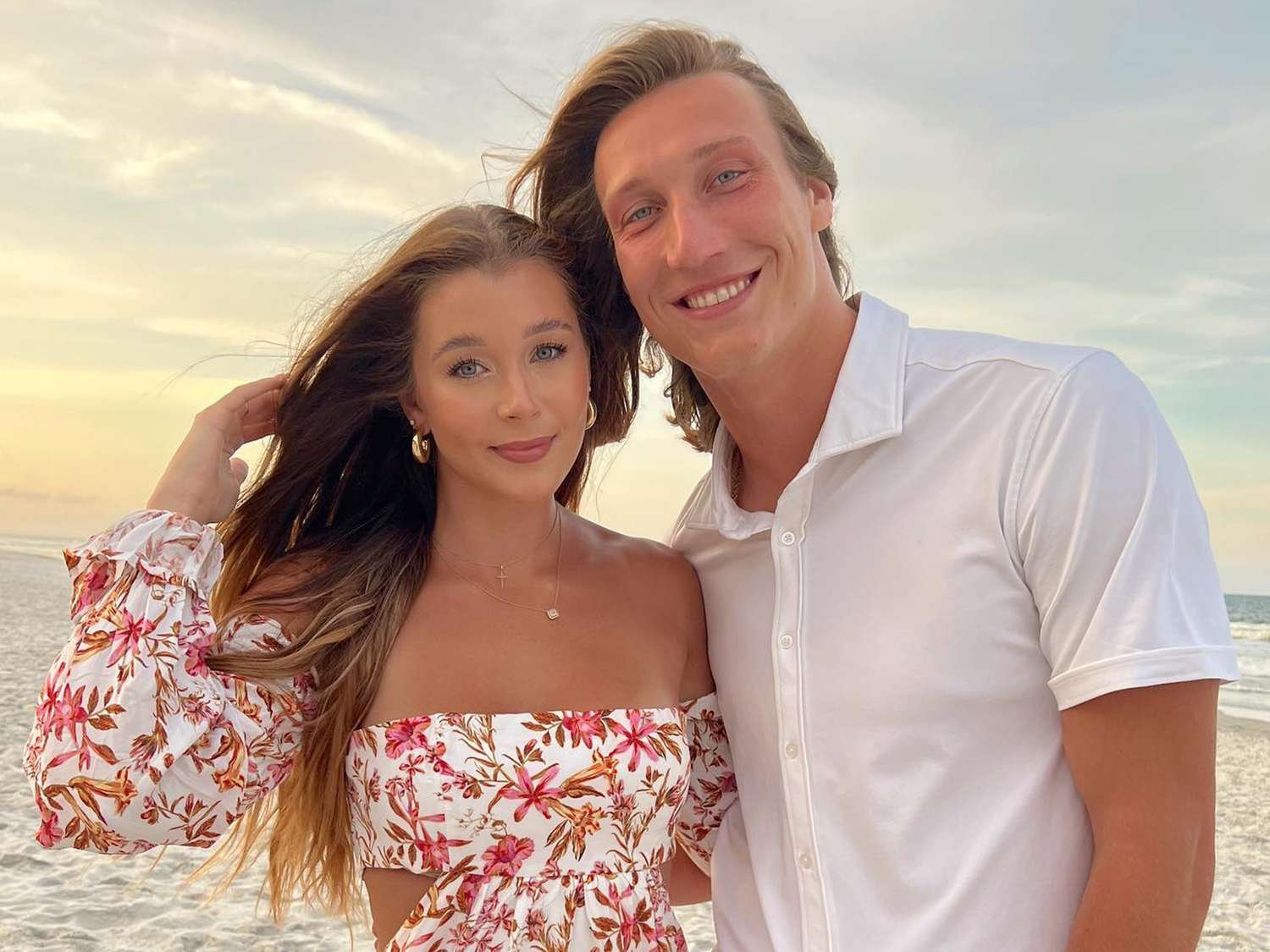 Trevor Lawrence's wife, Marissa, reacts to Jaguars' wild win