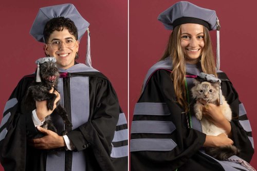 Vet school classmates create adorable graduation tradition