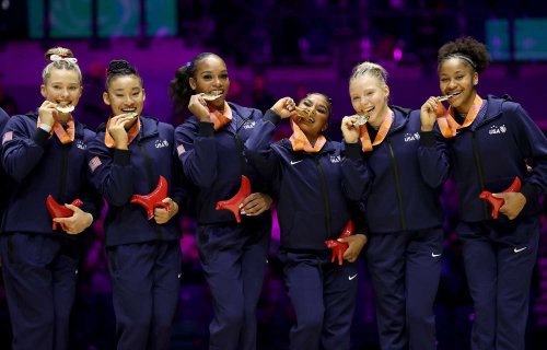 Team USA Gymnastics Qualifies For Paris 2024 With Win At World    Medium 