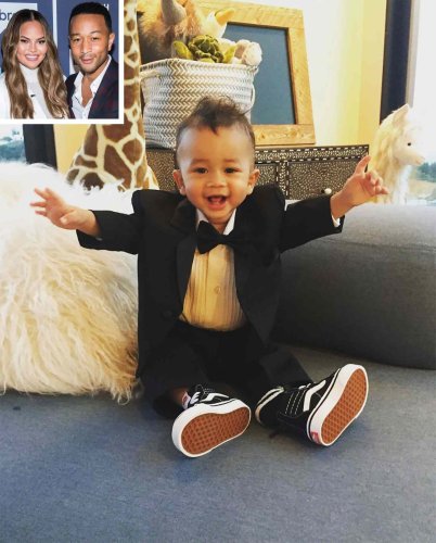 Chrissy Teigen Jokes About Cheating on John Legend After Posting Photo of His Mini-Me Miles