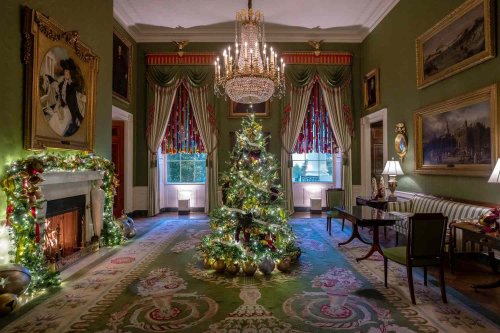 Jill Biden Unveils White House Holiday Decorations, Complete with Life-Sized Replicas of Commander and Willow