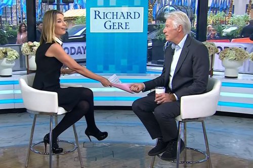 Richard Gere Flips Savannah Guthrie the Bird During Live Interview on Today as She Tells Him, 'I'm Bleeping You!'