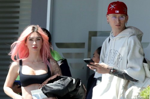 Machine Gun Kelly Sports Dressed Down Look with Megan Fox in Mexico