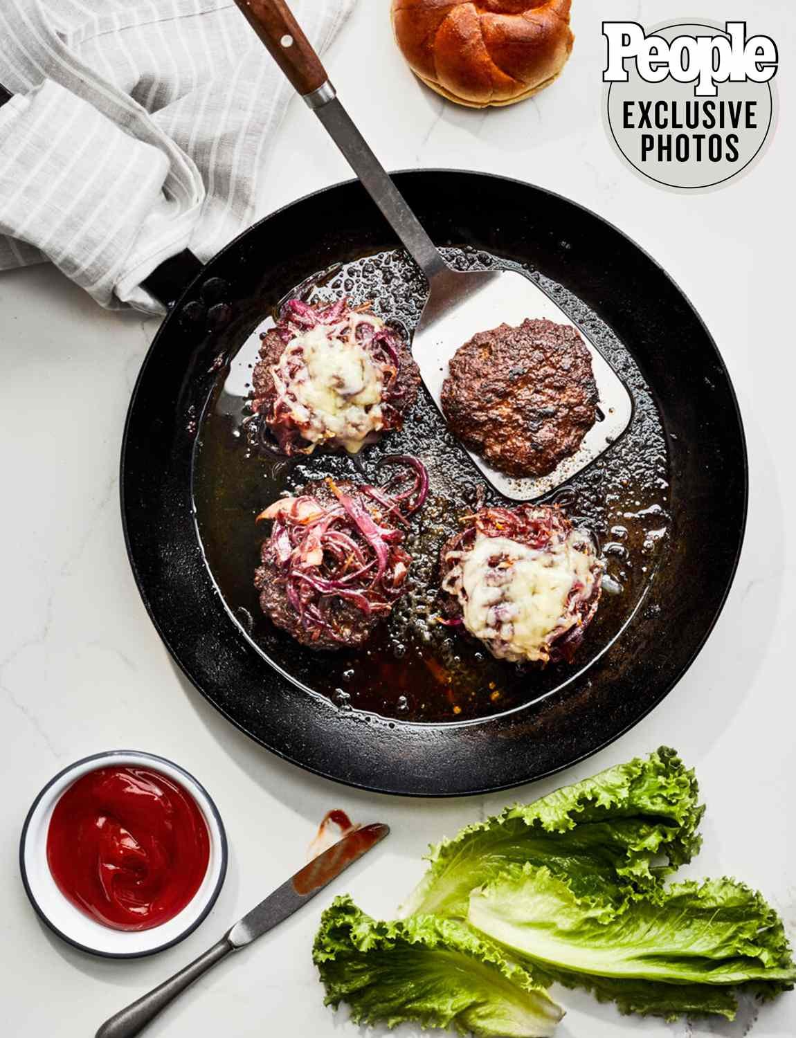 Ina Garten's Smashed Burgers with Caramelized Onions Recipe