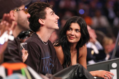 Kylie Jenner and Timothée Chalamet Score Courtside Date Night During Knicks-Celtics Playoff Game, with Kendall Joining