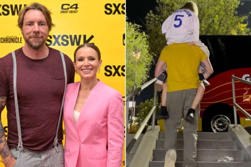 Kristen Bell Shares Videos of Dax Shepard Getting Playful with Daughters at Dodgers Game: ‘Dadding Looks So Cute on [You]’