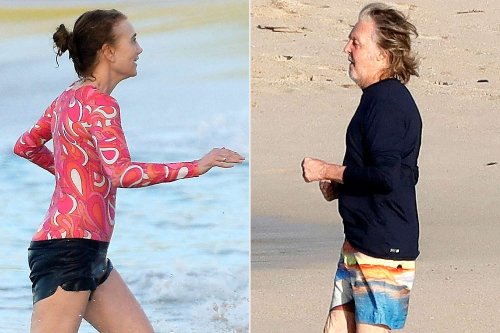 Paul McCartney and Wife Nancy Shevell Frolic on the Beach in Photos from St. Bart’s Getaway