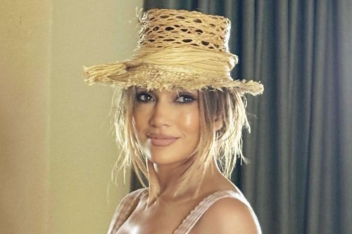 Of Course Jennifer Lopez Topped Her Picnic-Ready Mother's Day Outfit with a $1,000 Straw Hat by Dior