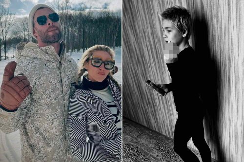 Chris Hemsworth Shares Photo Dump from Family Vacation to Japan — Including a Snap Where His Son, 11, Flips Him the Bird