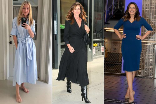 Cindy Crawford, Gwyneth Paltrow, and More Stars Are Breaking Out Breezy Midi Dresses — Get the Look from $32