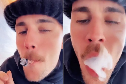 Justin Bieber Spotted Smoking What Appears to Be Marijuana Next to 15-Year-Old Brother During Coachella Set