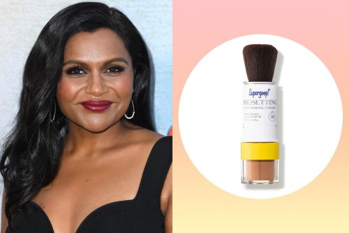 Mindy Kaling Is 'Obsessed' with This $30 Smoothing Setting Powder That Gives 'Great Sun Protection'