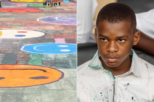 15-Year-Old Boy with Autism Breaks World Record by Painting World's Largest Canvas