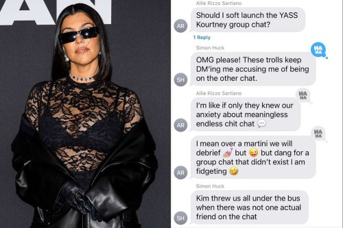 Kourtney Kardashian Posts Texts from Friends Saying They Aren't in 'Not Kourtney' Group Chat