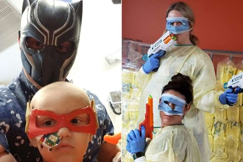 Hospital Nurses Play 'Nerf Wars' with 4-Year-Old Boy Who Has Brain Cancer: They Are 'Saviors'