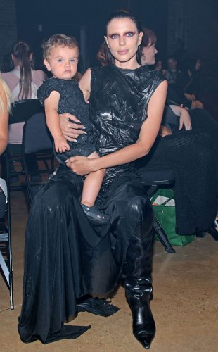 Julia Fox Brings Son Valentino To New York Fashion Week In Matching ...