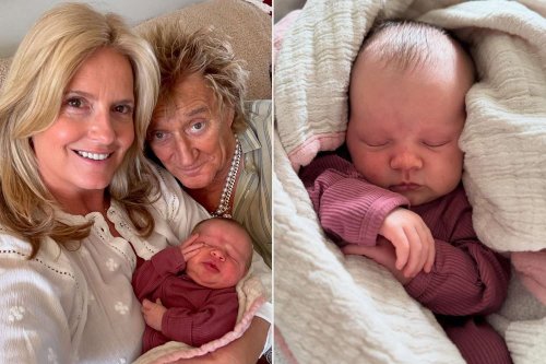 Rod Stewart Meets Newborn Granddaughter Elsie in Adorable Photo 2 Days After News That His Fifth Grandchild Is on the Way