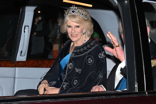 Queen Camilla Sparkles in Queen Elizabeth's Sapphire Tiara —for the Second Time in Two Weeks!