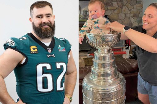 Jason Kelce Shares Adorable Photo of Daughter, 3 Months, Inside Stanley Cup: 'I'll Cherish Forever'