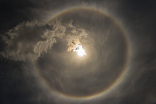 Photos of the Mesmerizing Sun Halo that Appeared Over New York Today