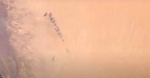 Mysterious Symbols Spotted in Remote Desert by ISS Camera