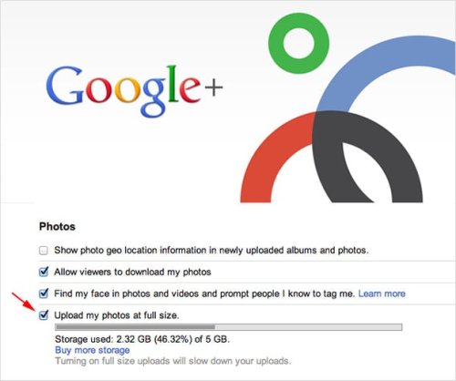 Google Announces Full Resolution Photo Uploads for Google+