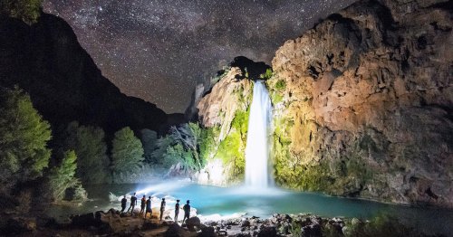 This Waterfall Photo Was Lit by Headlamps
